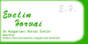 evelin horvai business card